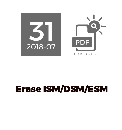 Erase ISM/DSM/ESM